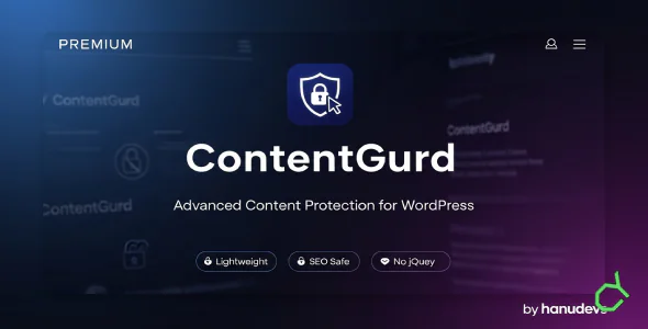 Preview of ContentGurd – Advanced Content Protection Plugin for WordPress item
